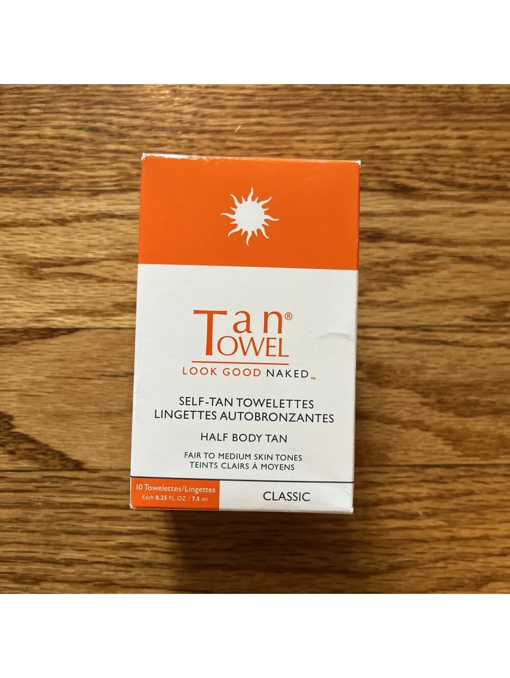 Tan Towel Total Body Tan Classic 10 Pack Fair-Medium Self Tan Towelettes